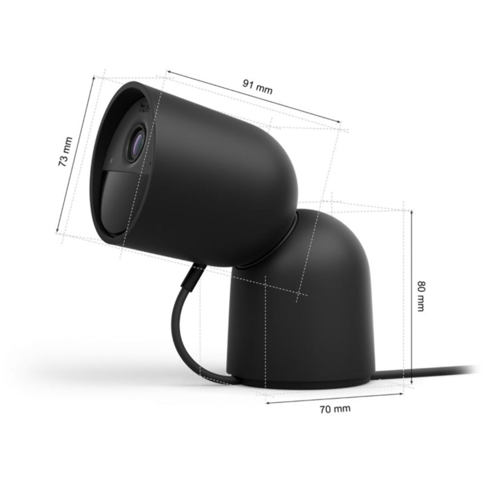 Caméra de surveillance PHILIPS HUE SECURE noire 2K