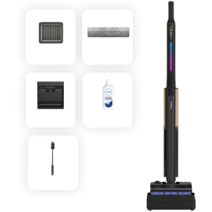 Aspirateur laveur TINECO pliable Floor One S7 Fold Elite Noir
