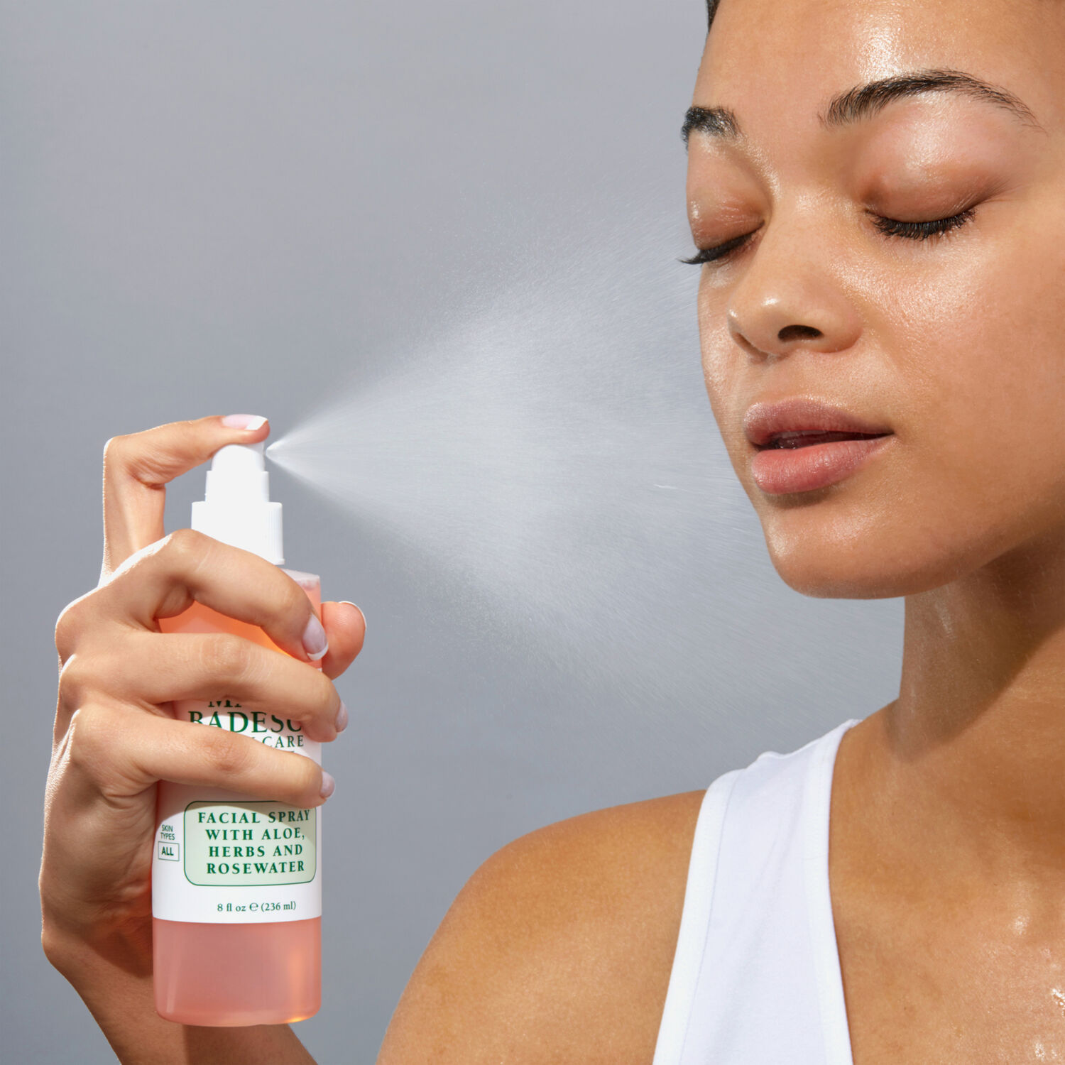 Facial Spray with Aloe, Herbs & Rosewater - Spray visage à l'aloe vera, plantes aromatiques et eau de rose