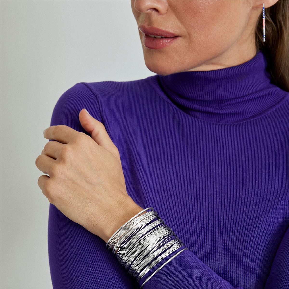 Pulsera Lux by Lux acabado en rodio