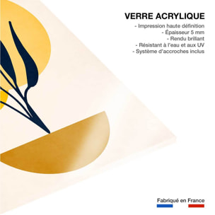 Tableau dessin plante cubique Tableau plexiglas