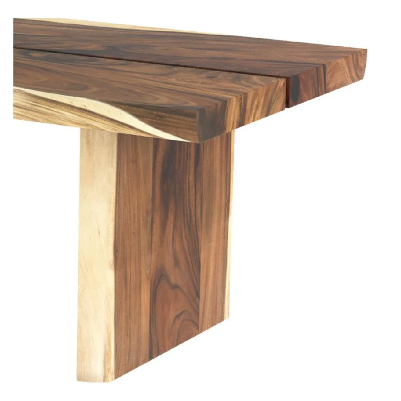Table rectangulaire 10 personnes en bois de suar 240 cm - Tanah