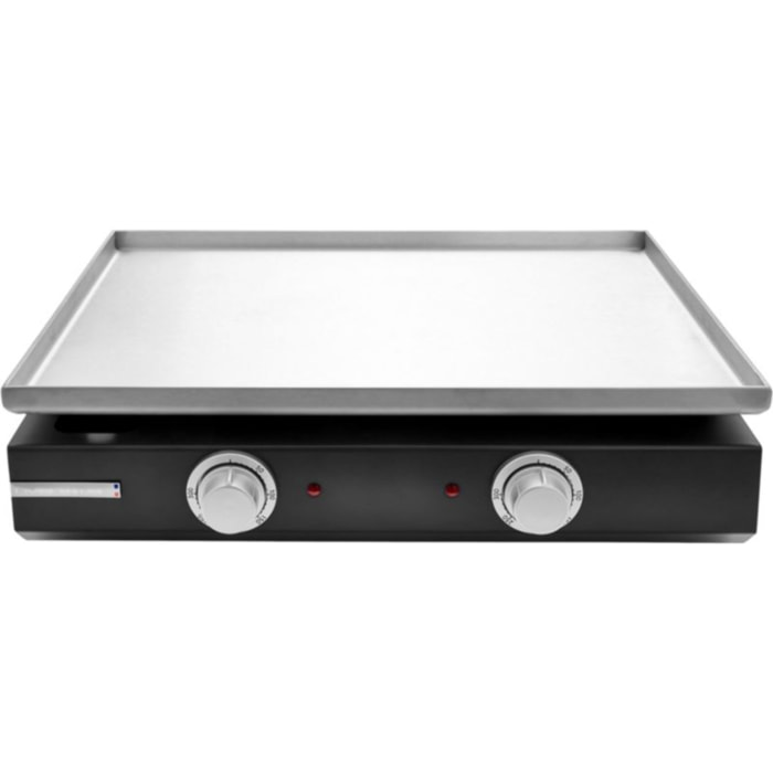 Plancha électrique RIVIERA ET BAR QPL1230 inox 2 brûleurs à poser, 55x40 cm