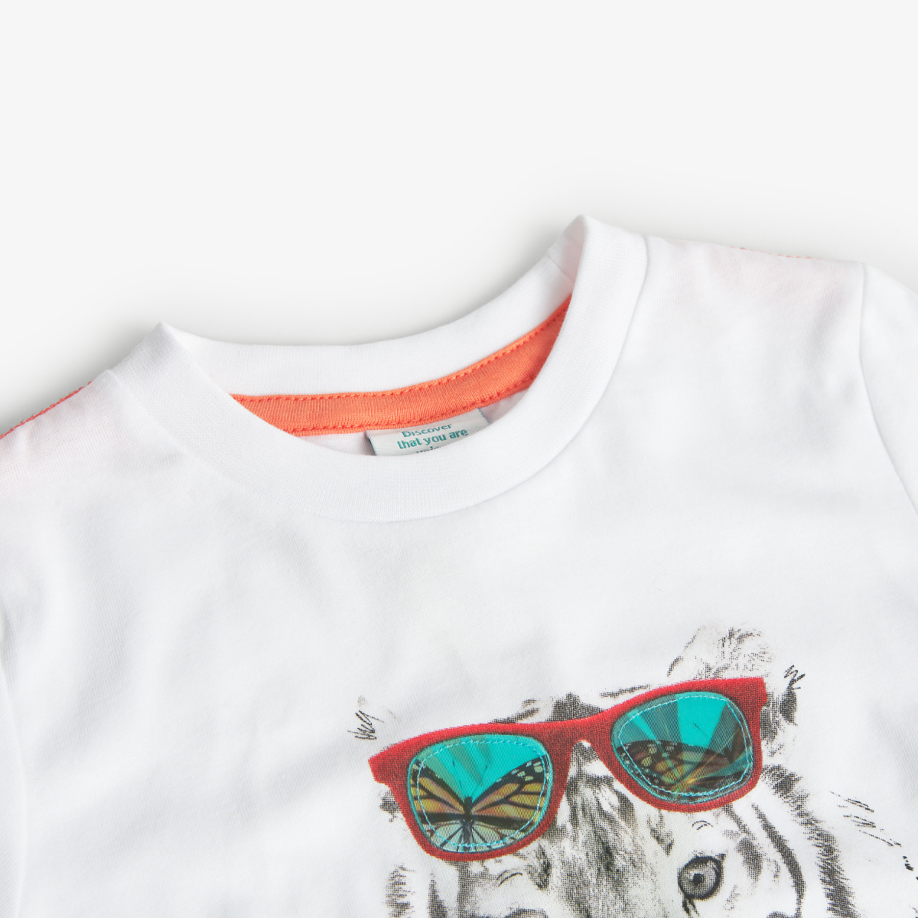 Camiseta niÃ±o estampada, mangas cortas, blanco, 348038