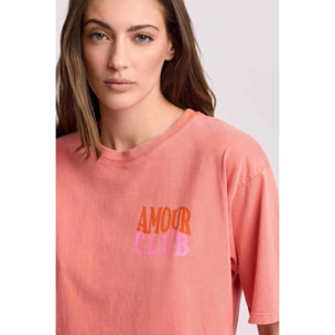 Kocca - T-shirt con maxi stampa sul retro Donna, Tinta unita, Girocollo