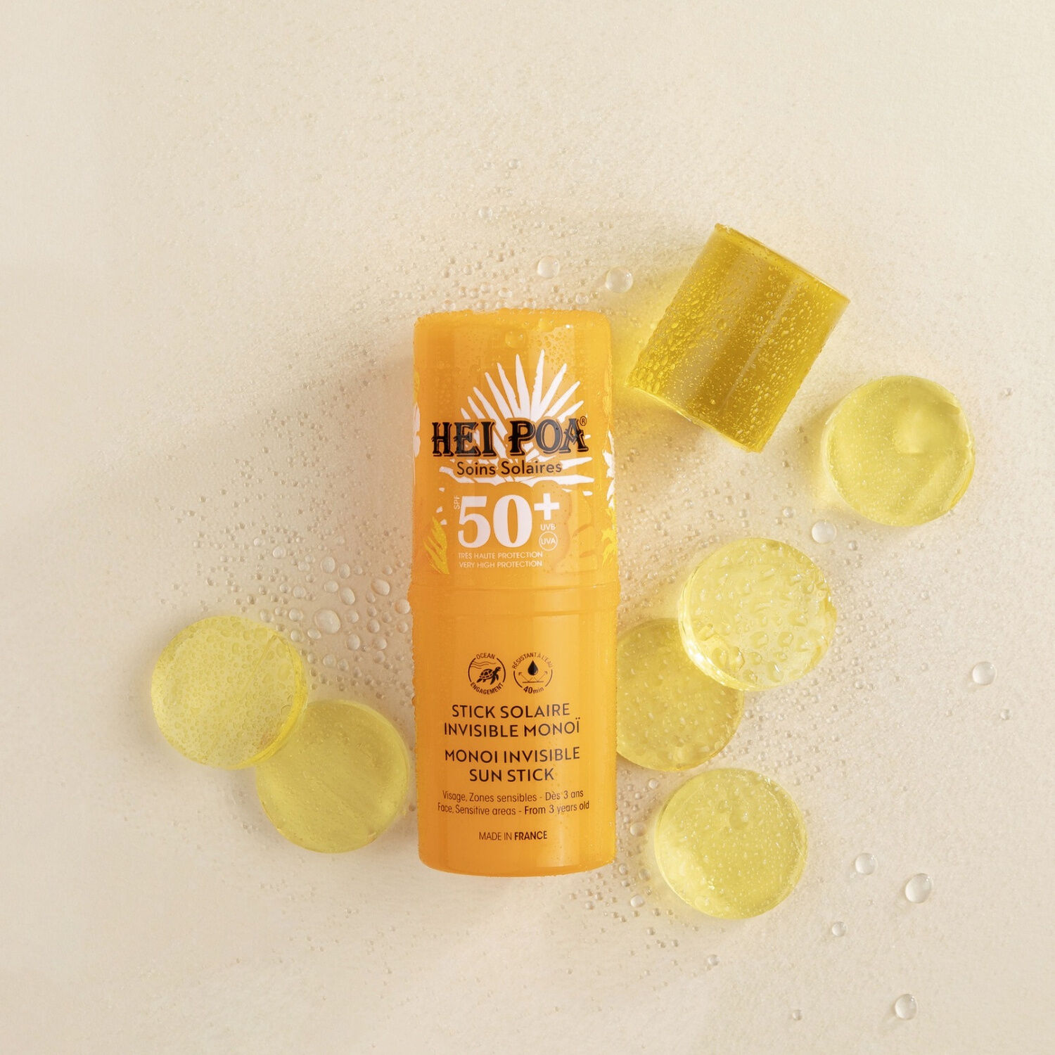 Monoï de Tahiti Ao SPF50+ - Stick Solaire Invisible Monoi 15g