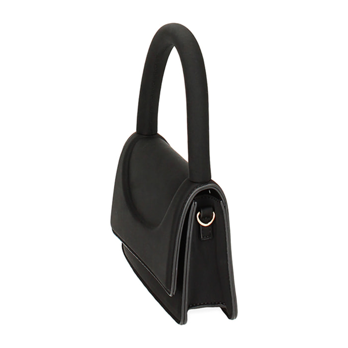 Minibag nera in tessuto