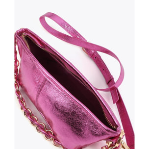 Borsa a catena effetto glitter