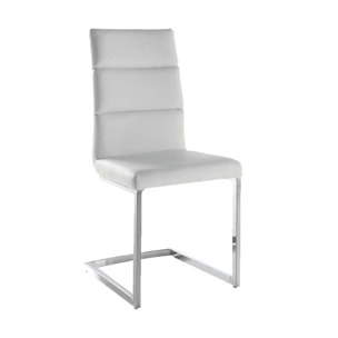 Set de 4 sillas – Polipiel y estructura cromada