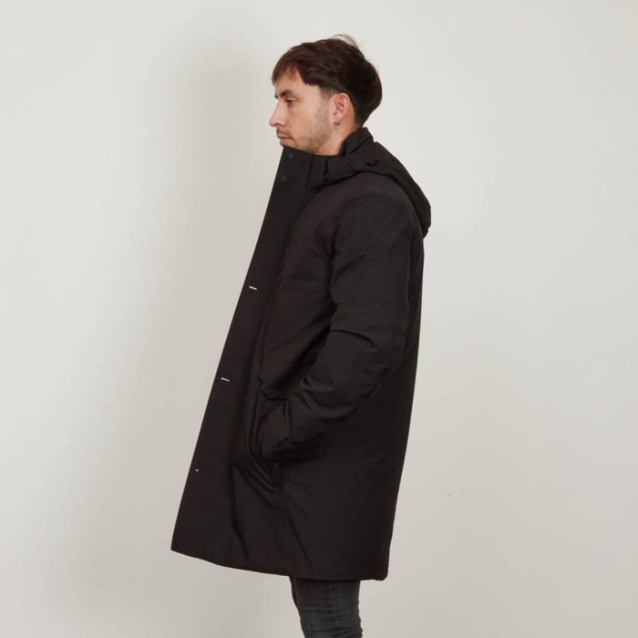 Abrigos Hombre de la marca GEOX  modelo M CLINTFORD LONG JKT NEGRO