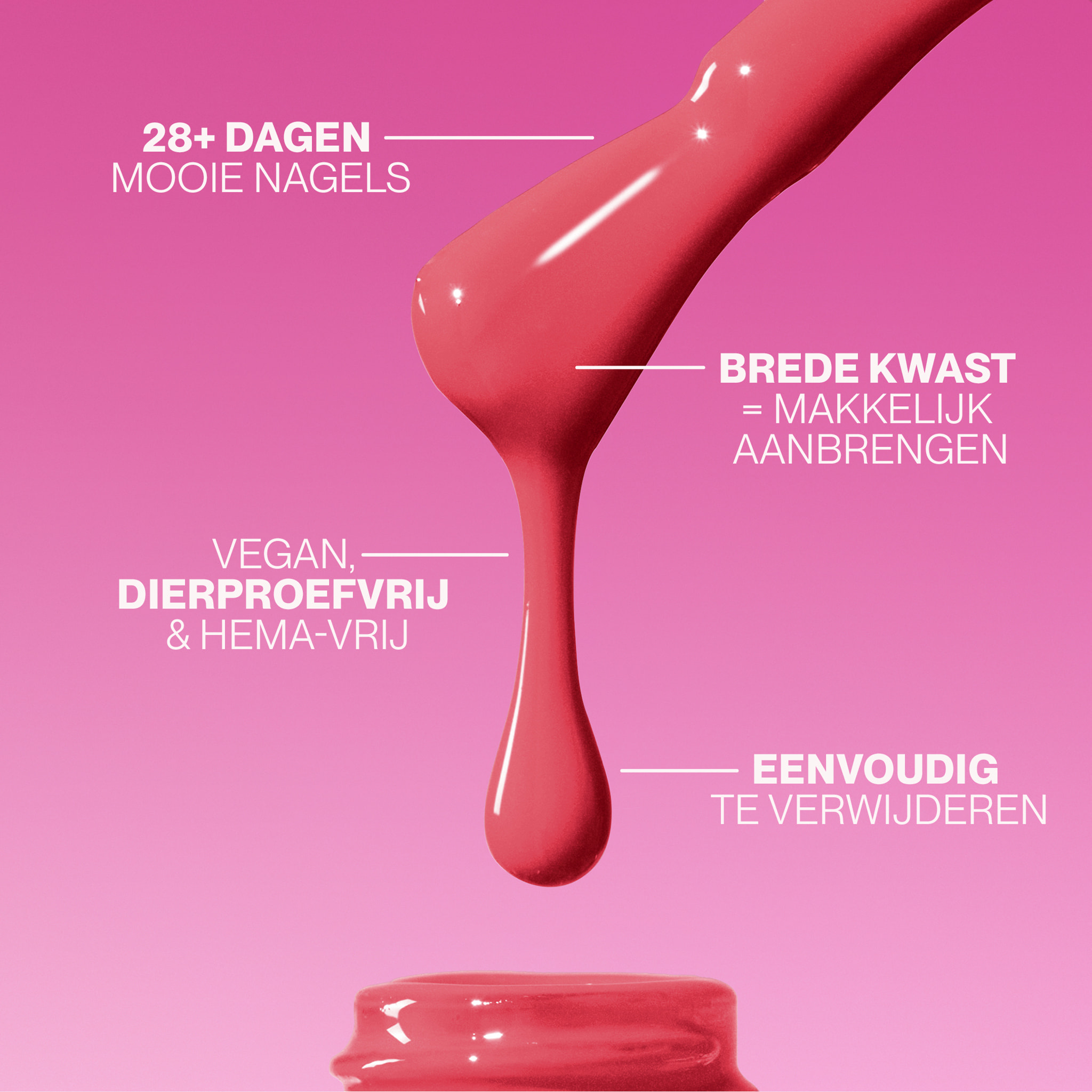 Vernis semi-permanent - 142 Coral Red - 15 ml