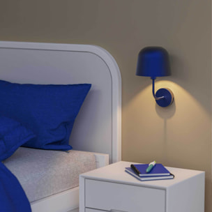 FORLIGHT Fres aplique interior en azul para bombilla E14