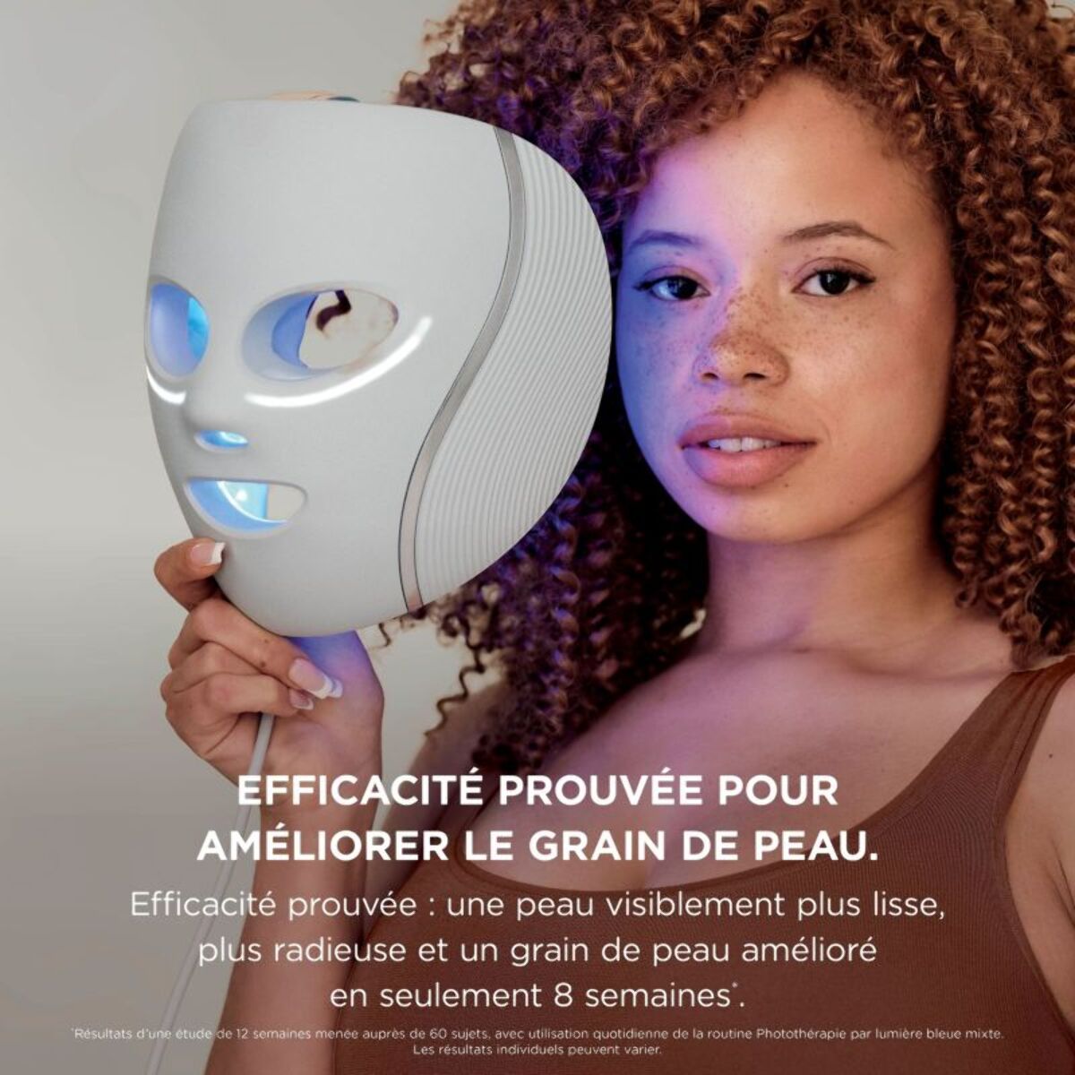 Masque LED SHARK CryoGlow avec rafraîchissement du contour des yeux Lilas
