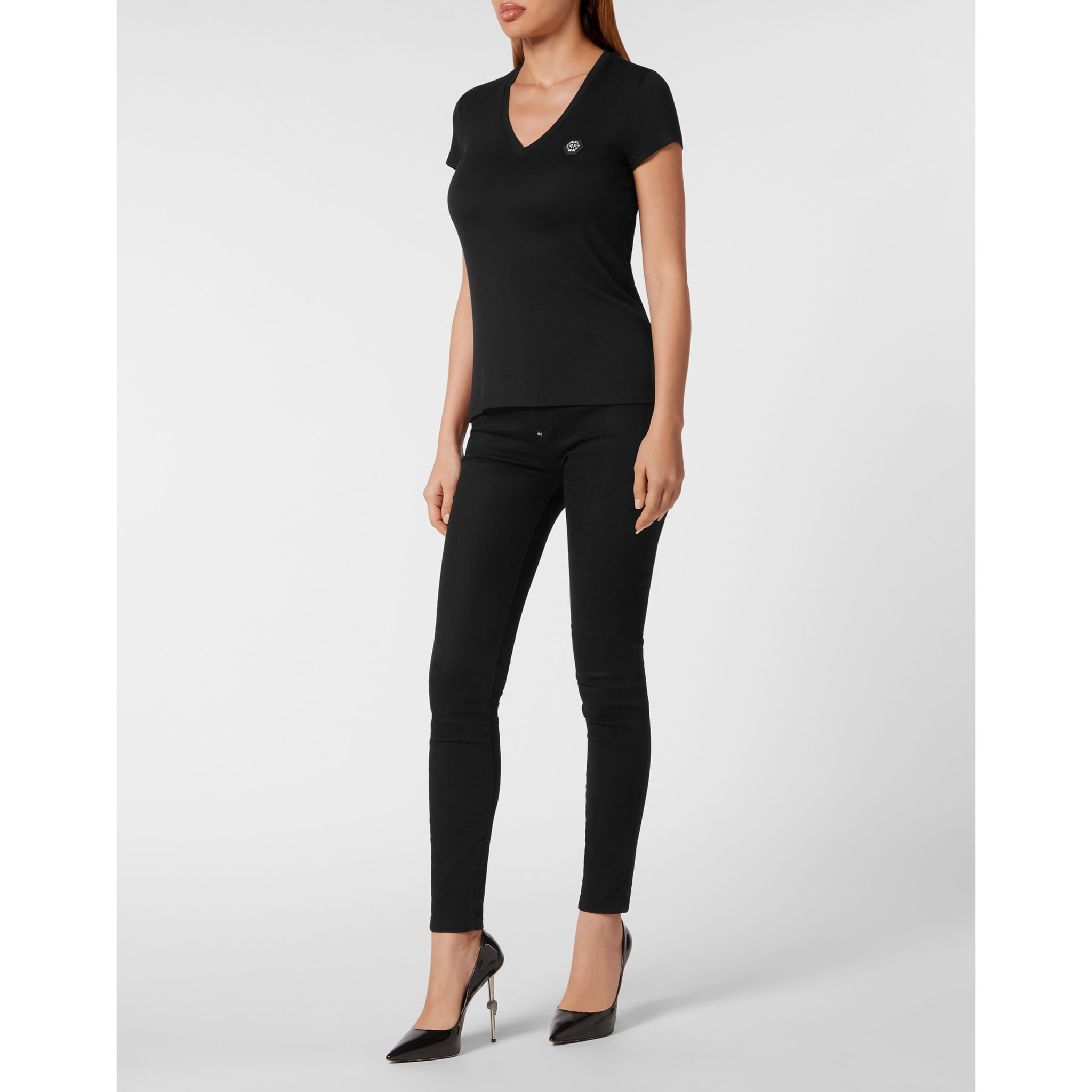 PHILIPP PLEIN Camiseta cuello pico