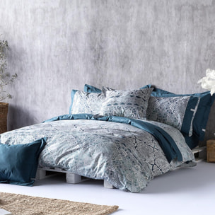 Housse de couette en coton ALAIN - blue - vendue seule