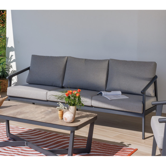 Salon de jardin en aluminium - 5 places - FONTANA