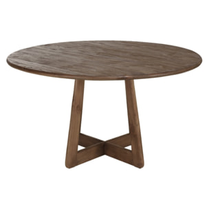 ROMY - Table à manger ronde 140x140cm en bois de mindi