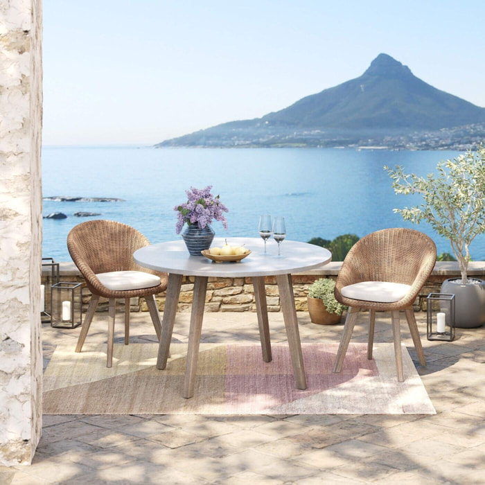 Ensemble de jardin table et 4 chaises Mahalo Kare Design