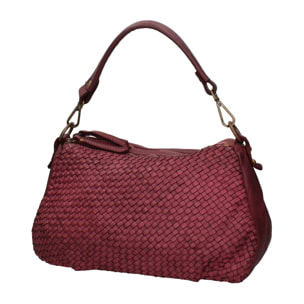 Borsa a spalla da donna In Vera pelle Made in Italy 31x18x12 cm