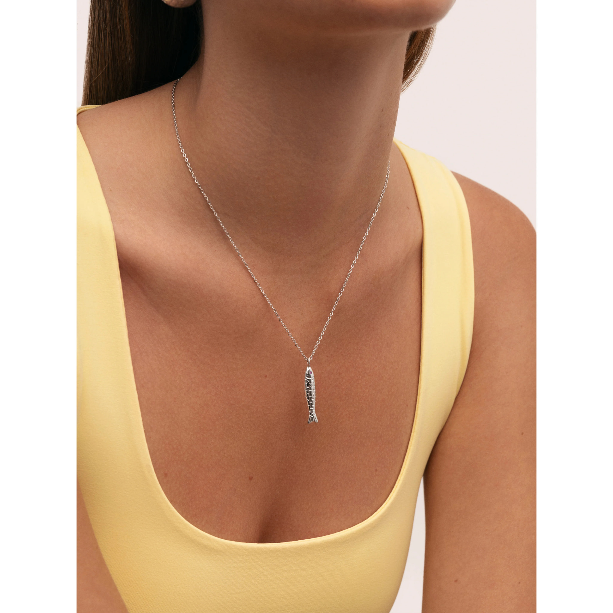 Collar Aqua Fish Acero