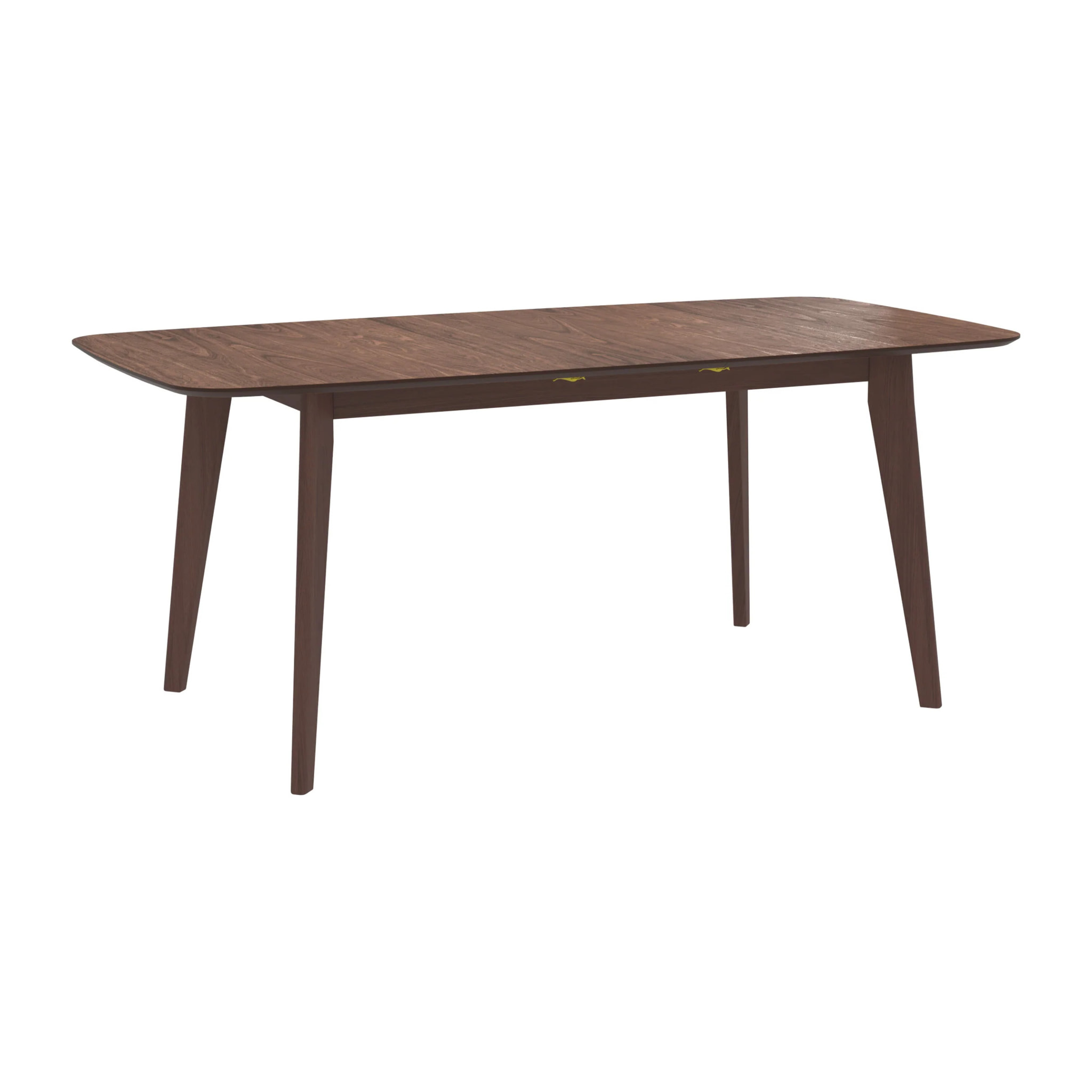 Table rectangulaire 4/6 personnes extensible en bois foncé 150/180 cm - Oman