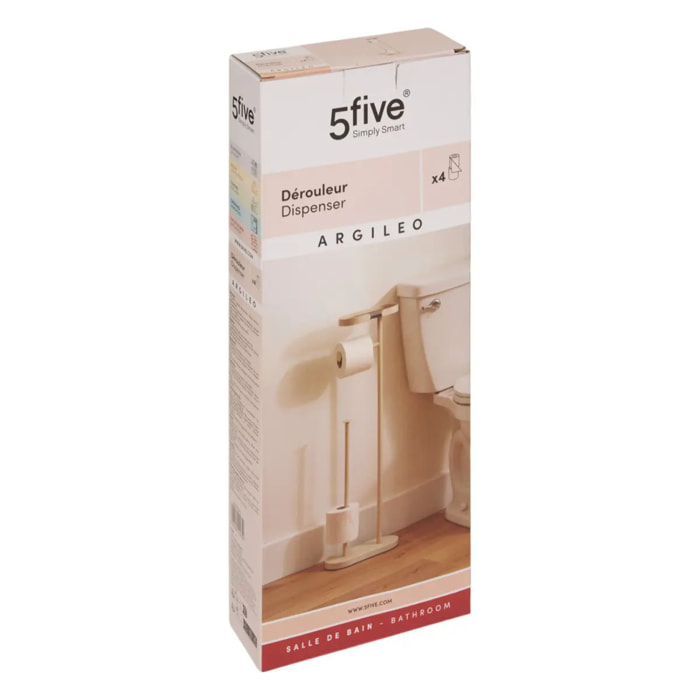 Dérouleur Argileo ovale H.72,5cm beige