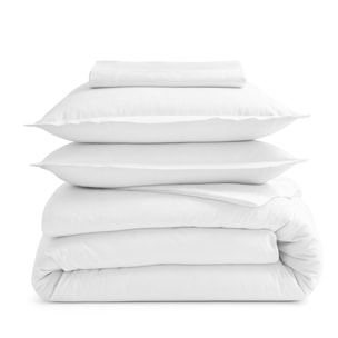 Taie d’oreiller percale de coton made in France - Blanc