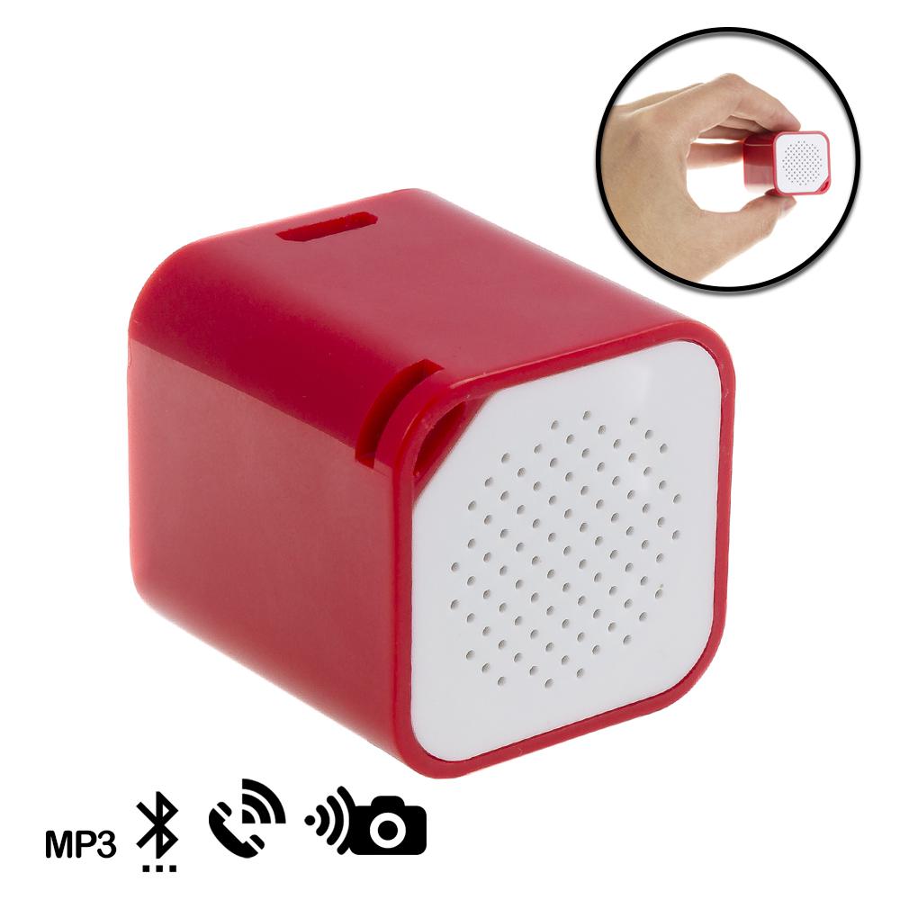 Mini altavoz bluetooth cúbico con manos libres