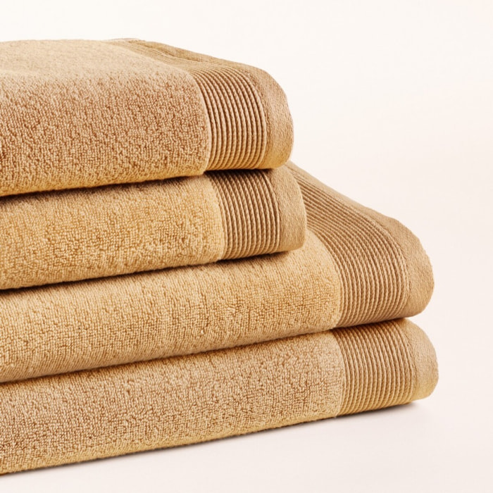 Set 4 Toallas Harmony Mustard - Zero Twist - 600 Gramos