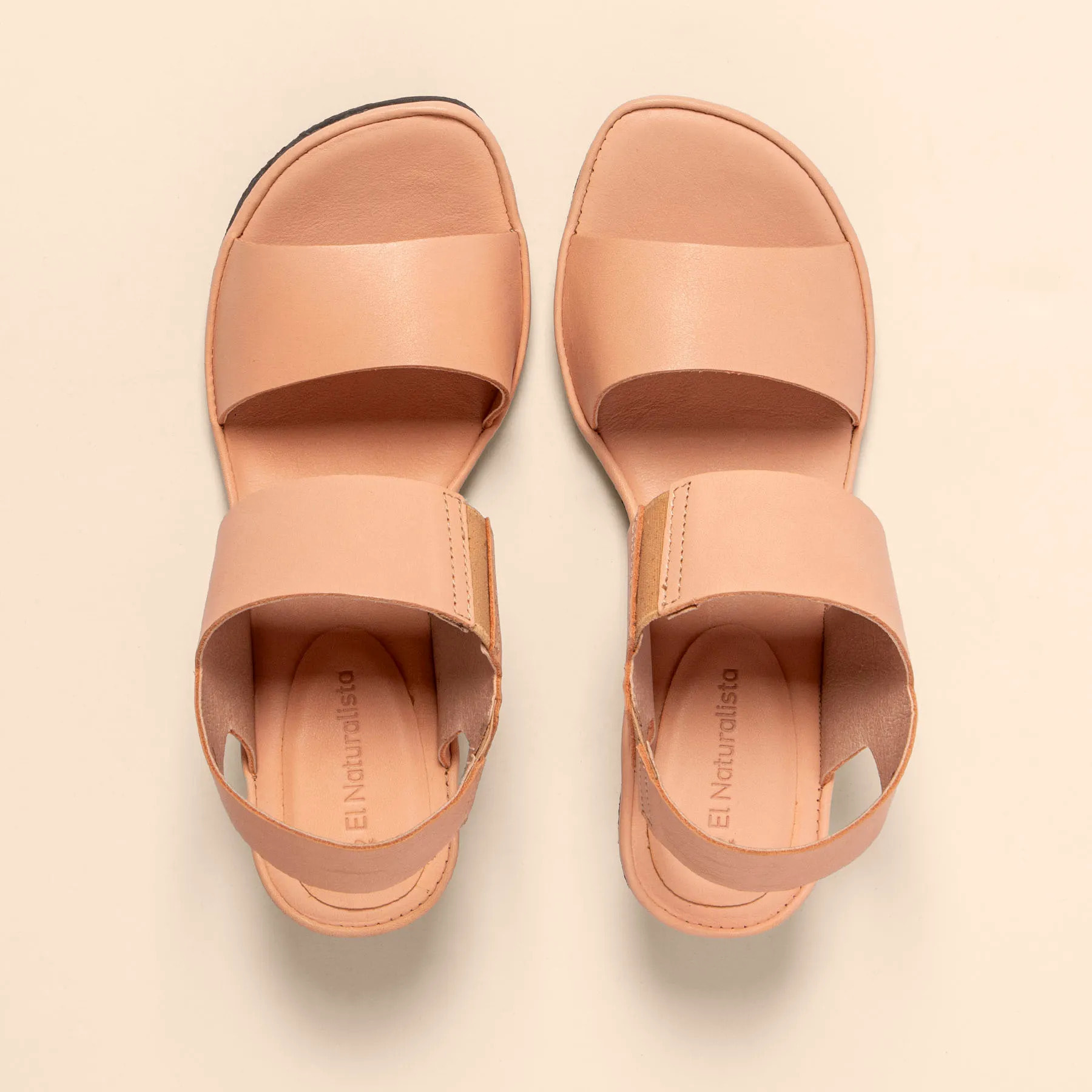 Sandalias con tacón N885 SOFT NAPPA SALMON/ FLORA color Salmon