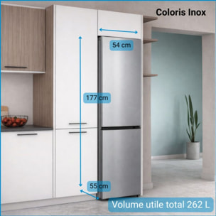 Réfrigérateur combiné INDESIT INKS8261S4E