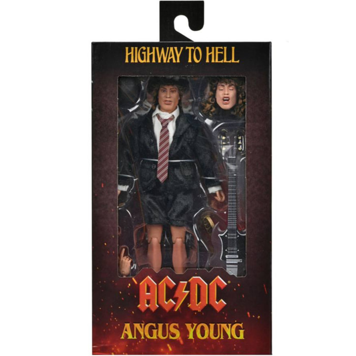 Ac/dc Clothed Action Figura Angus Young (highway To Hell) 20 Cm Neca