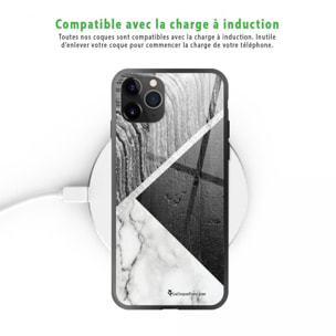 Coque iPhone 11 Pro Max Coque Soft Touch Glossy Trio béton brut Design La Coque Francaise