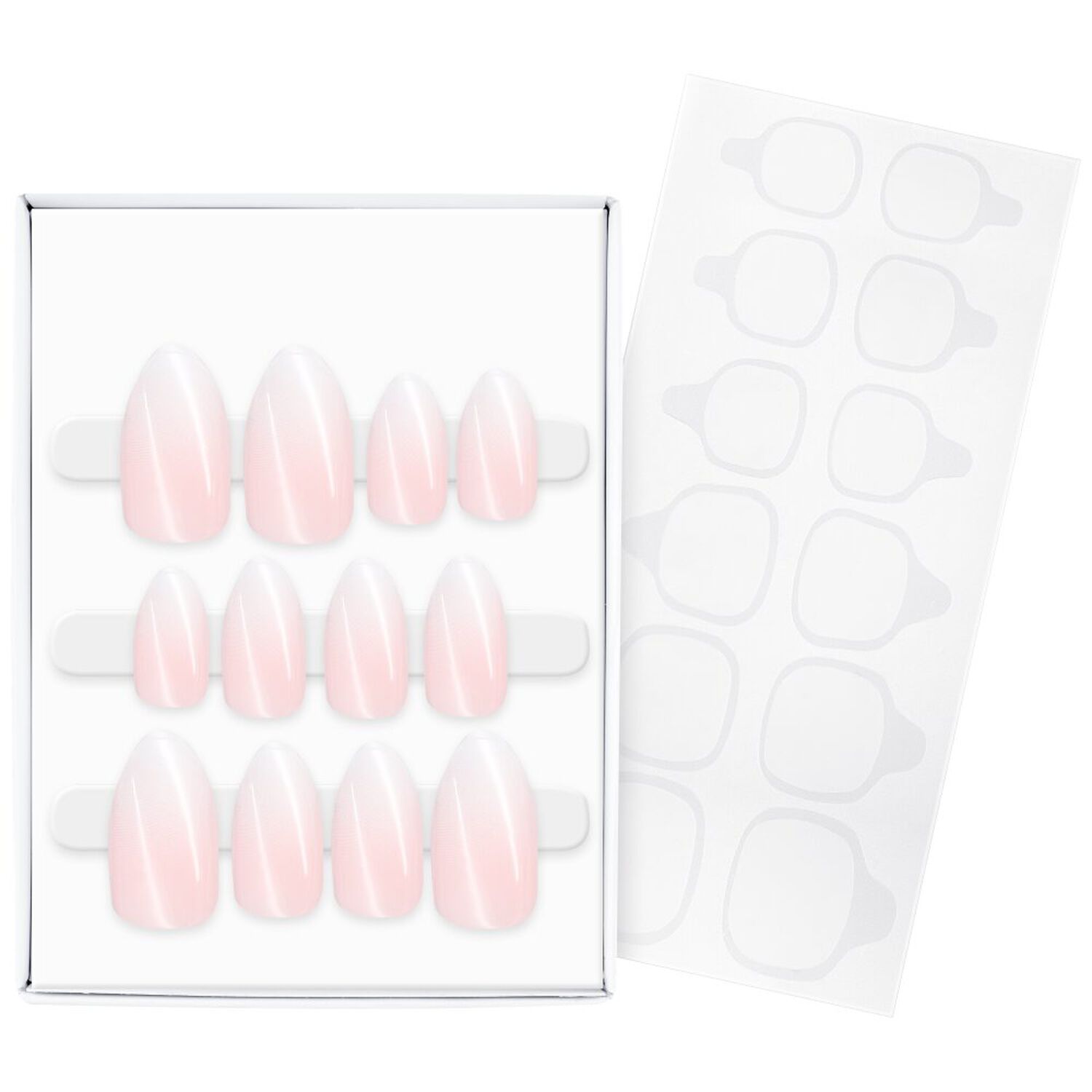 French Manicure Click-On Nails - Faux Ongles Autocollants