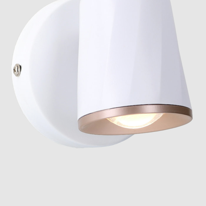 Forlight Adri proyector de uso interior para iluminar frontalmente y hacia abajo con luz led en blanco cálido 3000k en color blanco