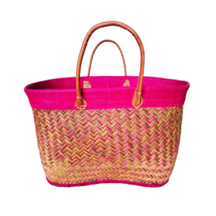 Panier artisanal Antaly GM Fuchsia