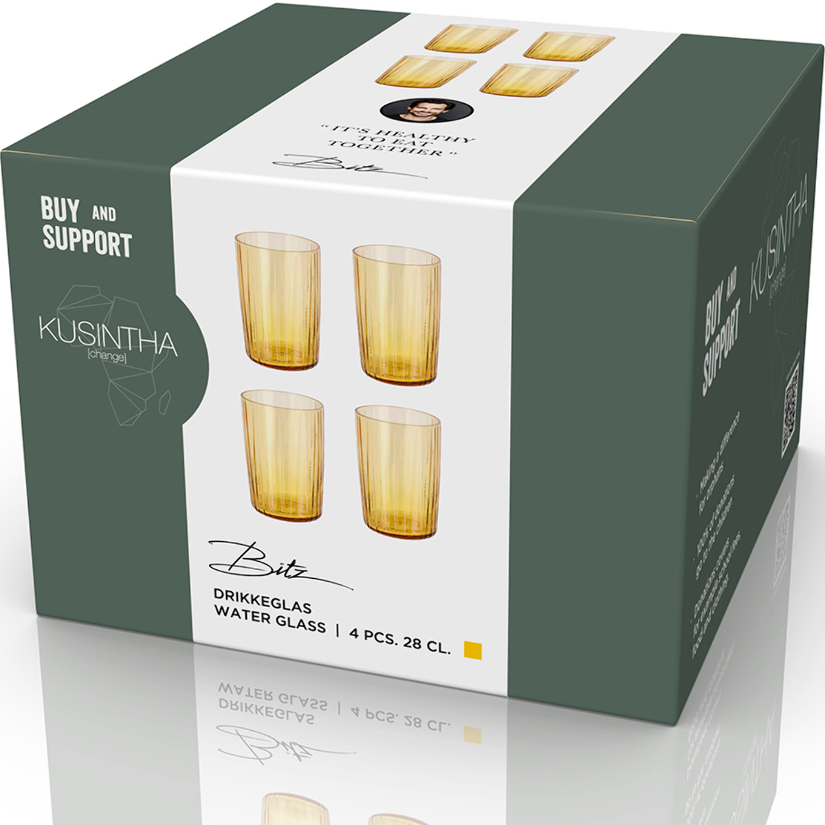 Set de 4 verres à eau 28cl