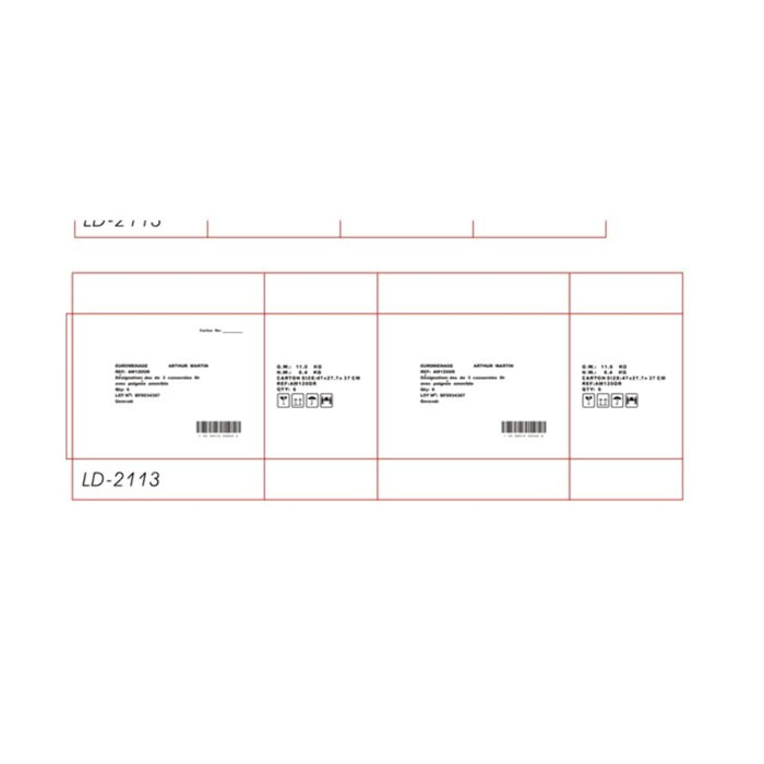 AM. Set de 3 casseroles 16/18/20 Or
