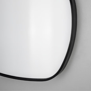 Miroir mural irrégulier l.80 x H.51 cm avec cadre aluminium noir Purity SAT (SATZPURAS5180CE)