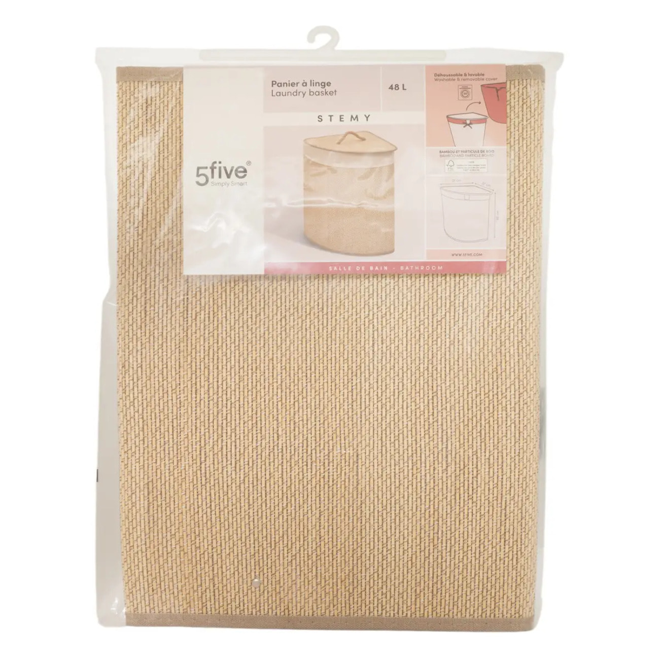Panier à linge Stemy 48L blanc
