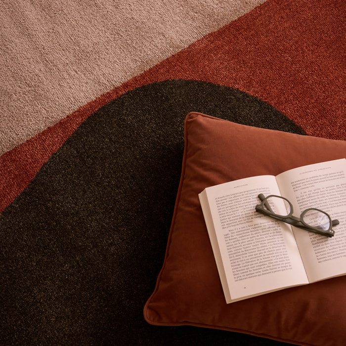 EUPHORIA - Tapis de salon multicolore à motif artistique