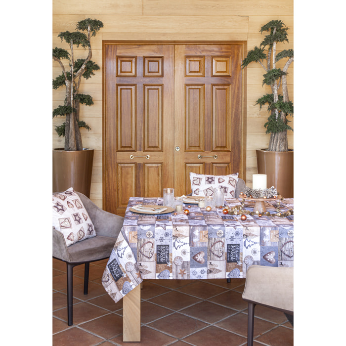 MANTEL DE NAVIDAD WARM 150x150 cm