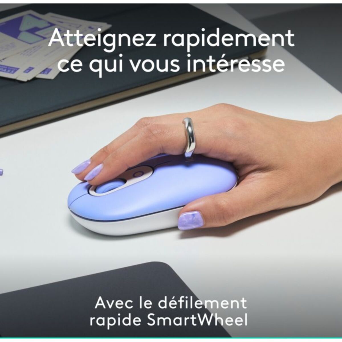 Souris sans fil LOGITECH POP Mouse Lila