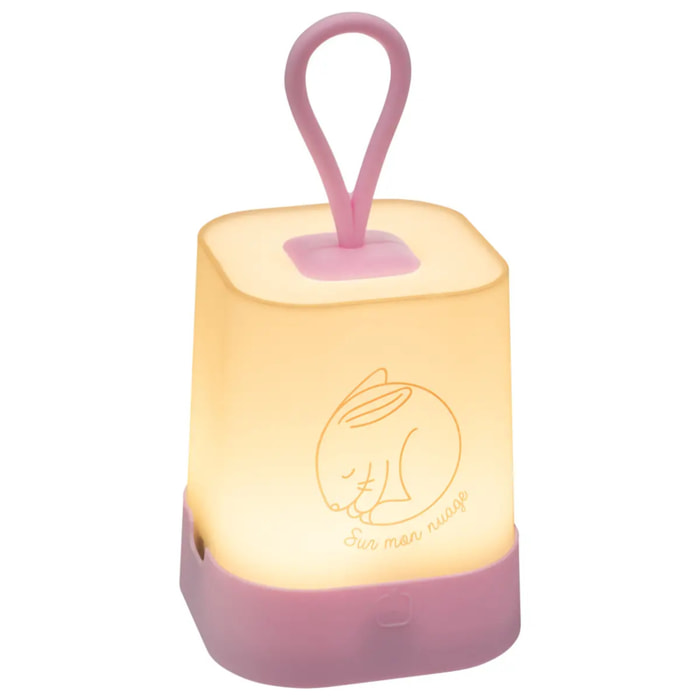 Veilleuse sur batterie H.16cm silicone avec poignée