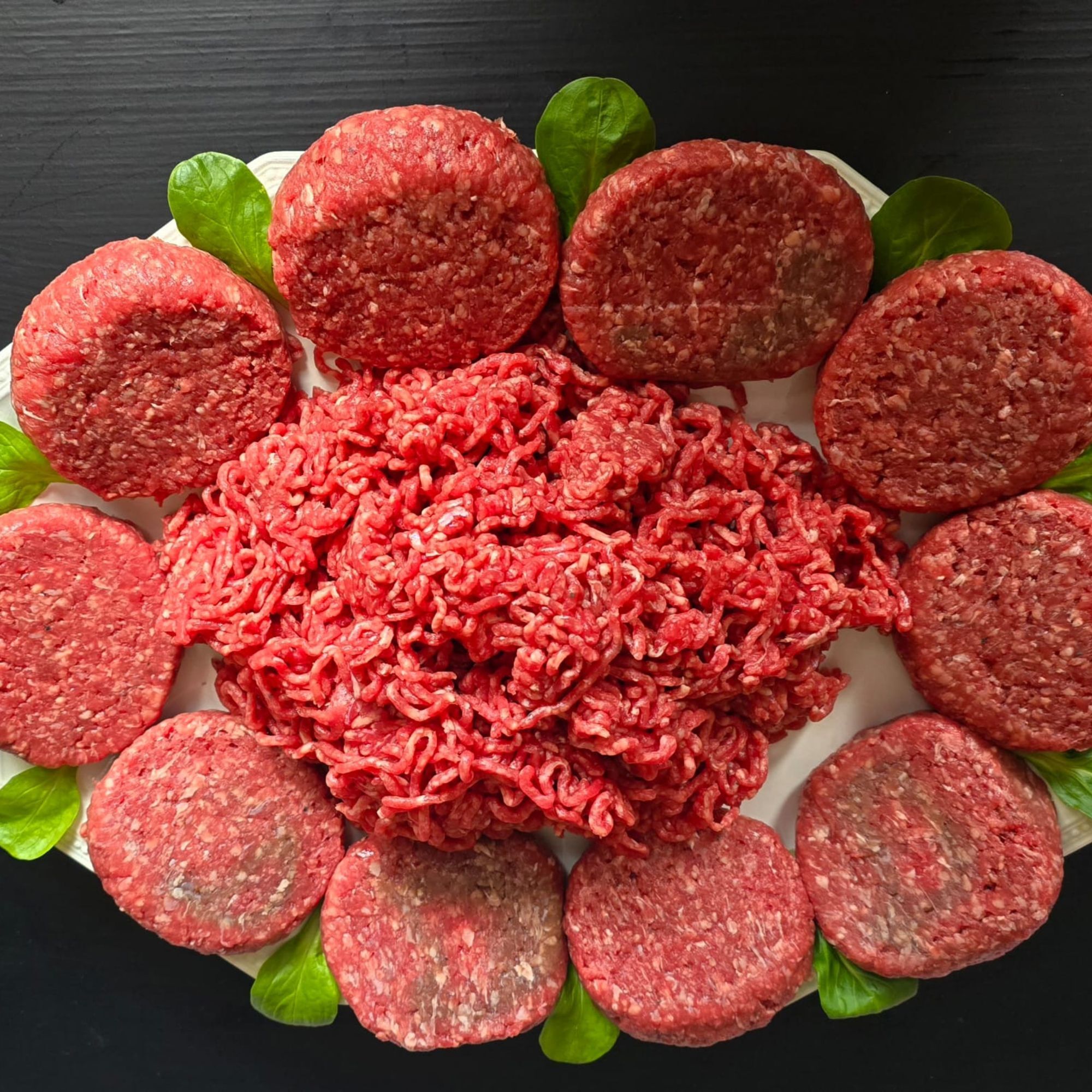 Colis Haché : 10 petits hachés, 800g de viande hachée - 2kg - France