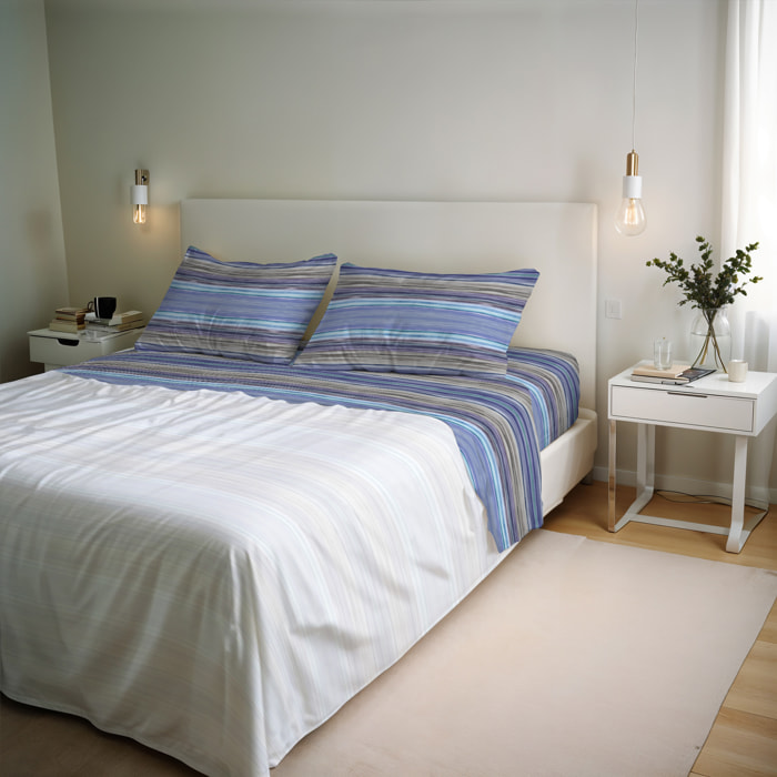 COMPLETO LETTO RIVER MATRIMONIALE RIO BLUE