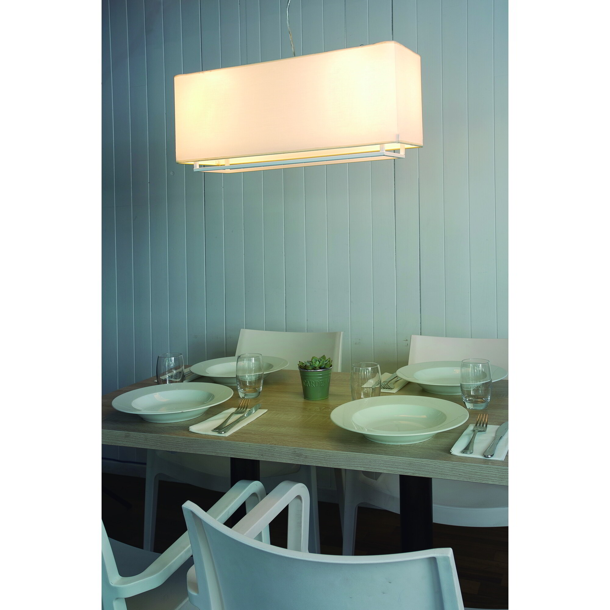 VESPER 600 Lampe suspension blanche