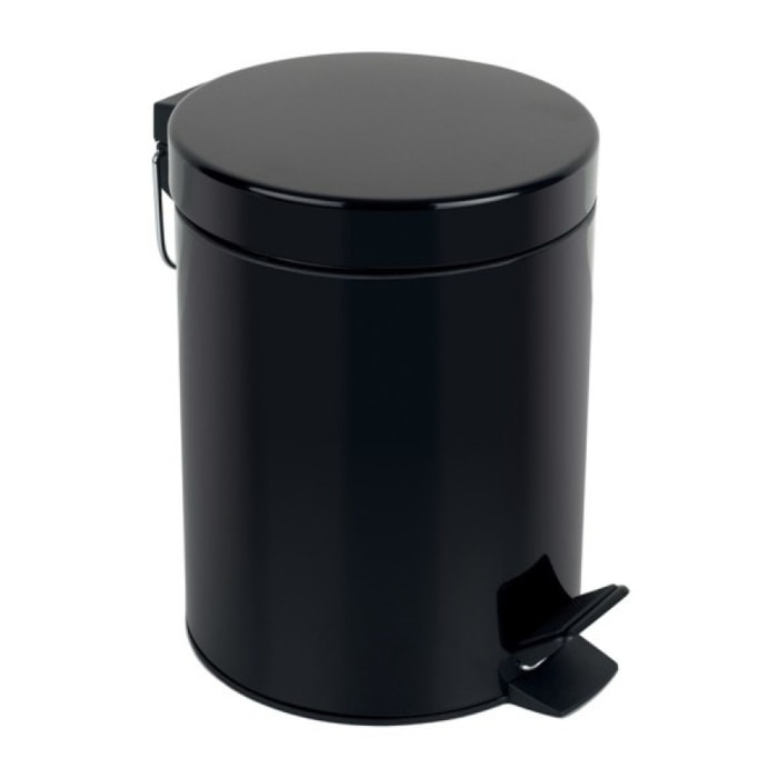 Poubelle à pédale Acier SYDNEY 5L Noir Spirella