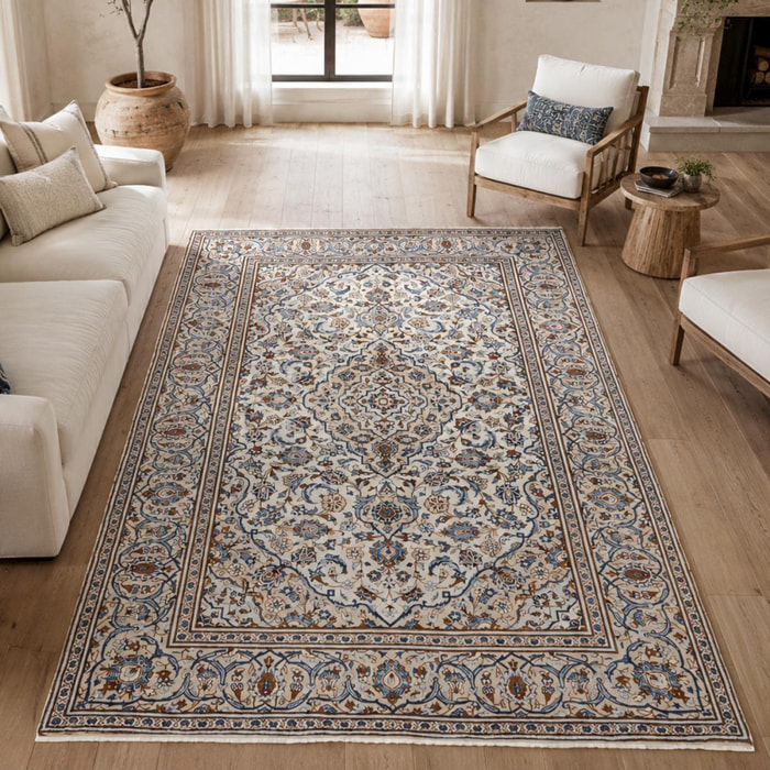 Tapis d'orient au motif oriental, noué main en laine, BOZO