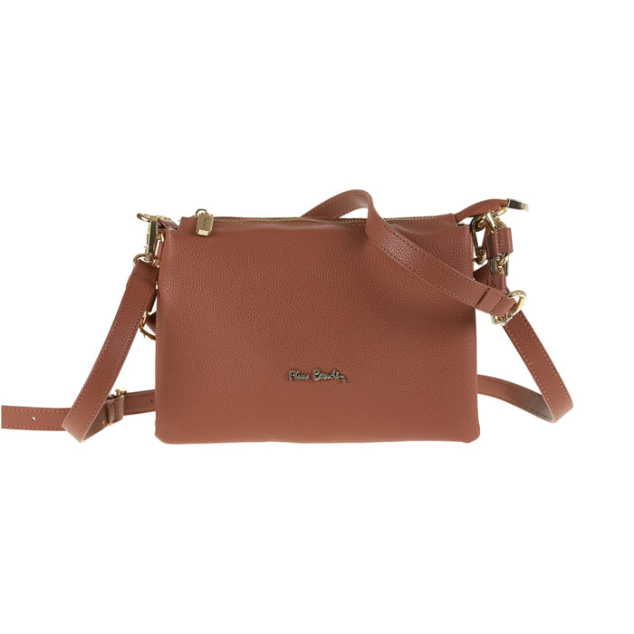 Borsa a spalla da donna Made in Italy - Modello Brunilde Lux - 100% pelle - 24.0 x 18.5 x 12.0 cm